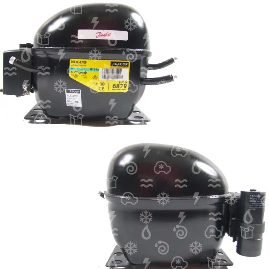 kompresor SECOP / DANFOSS NL8.4MF, MBP - R134a, 220 - 240 V, 50 Hz